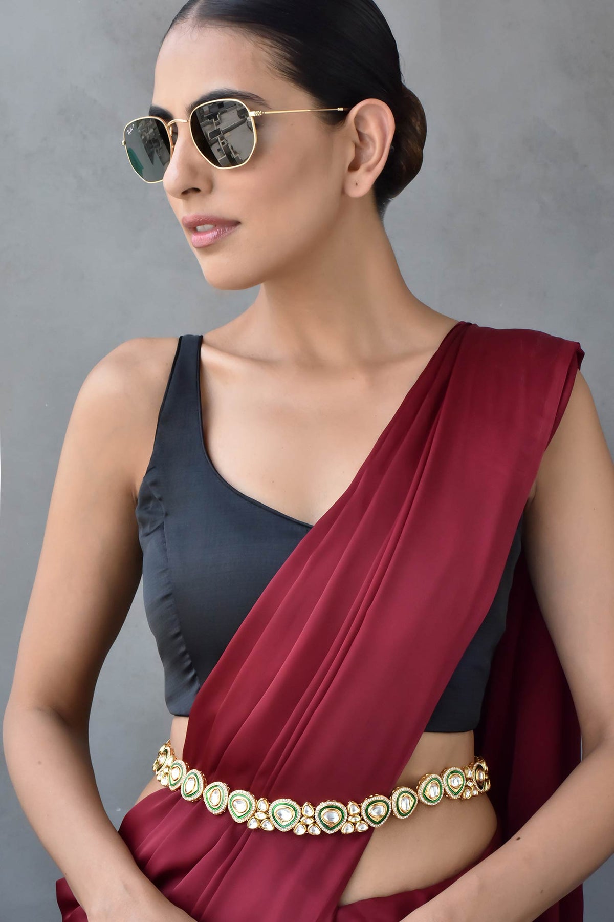 Kundan Embellished Kamarbandh 