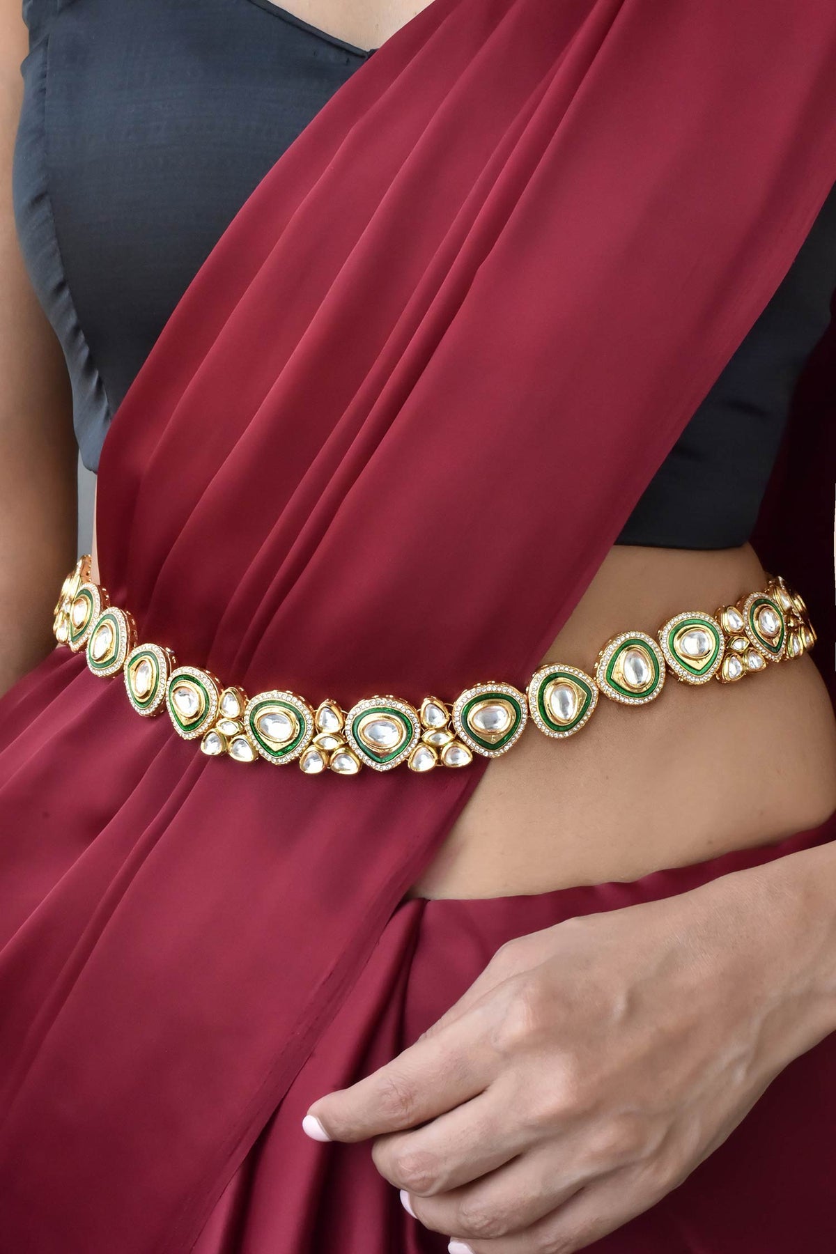 Kundan Embellished Kamarbandh 