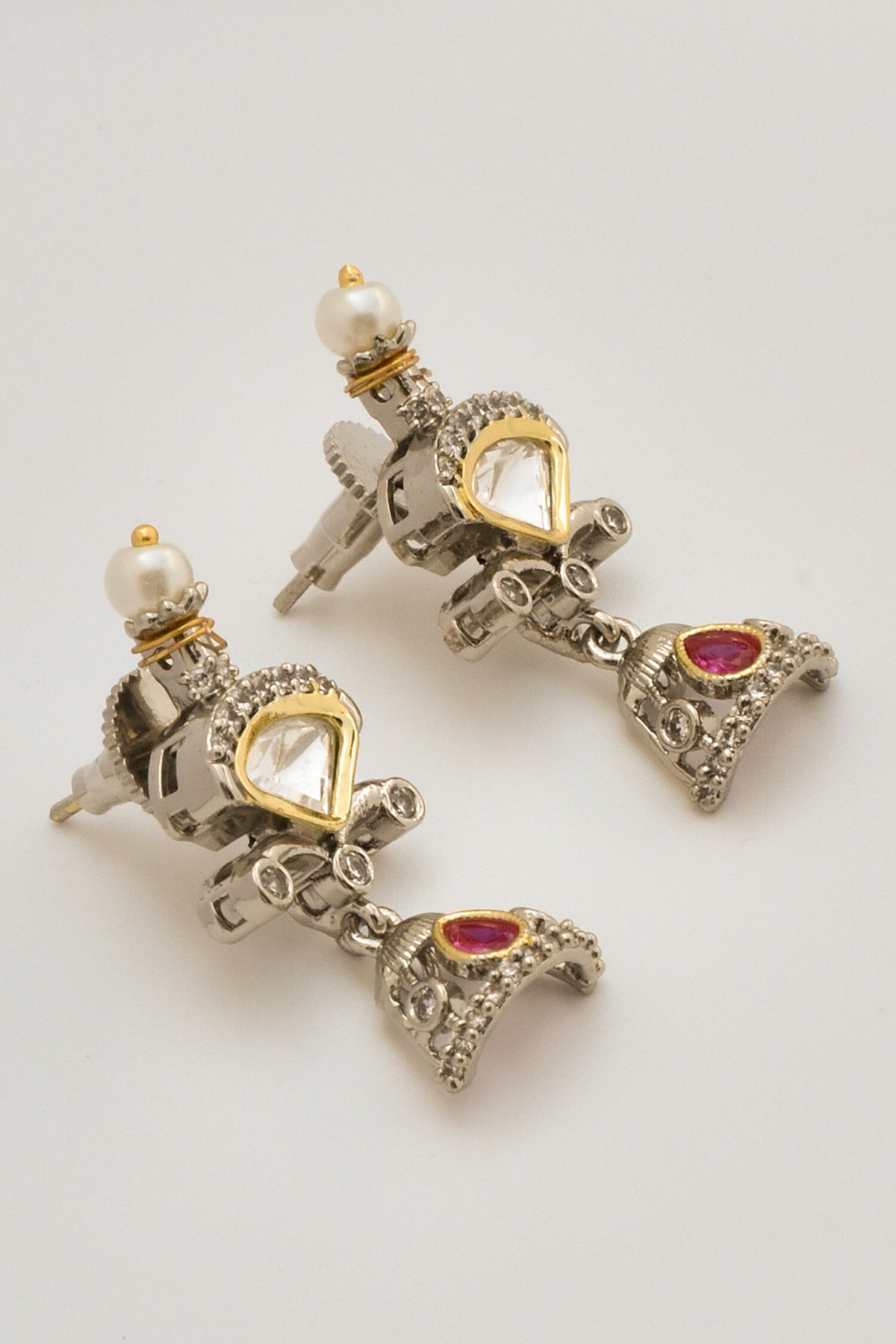 Kundan Embellished Jhumkas 