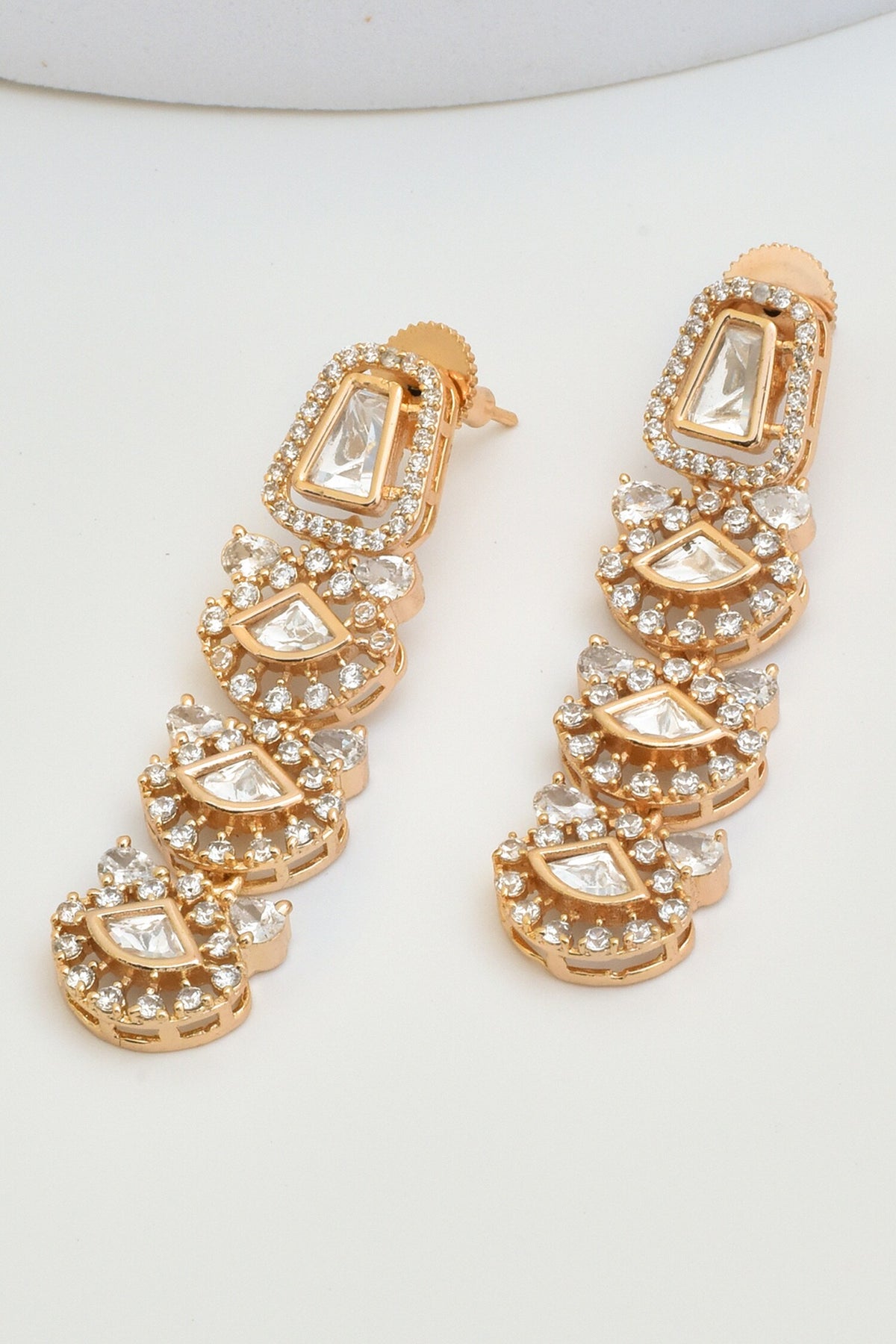 Polki Embellished Dangler Earrings 