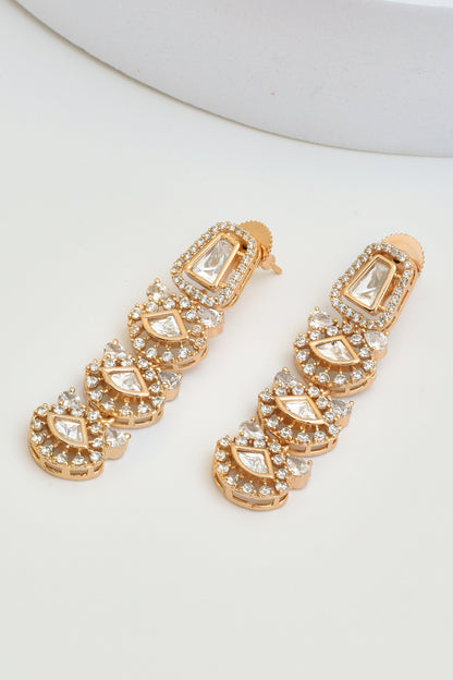 Polki Embellished Dangler Earrings 