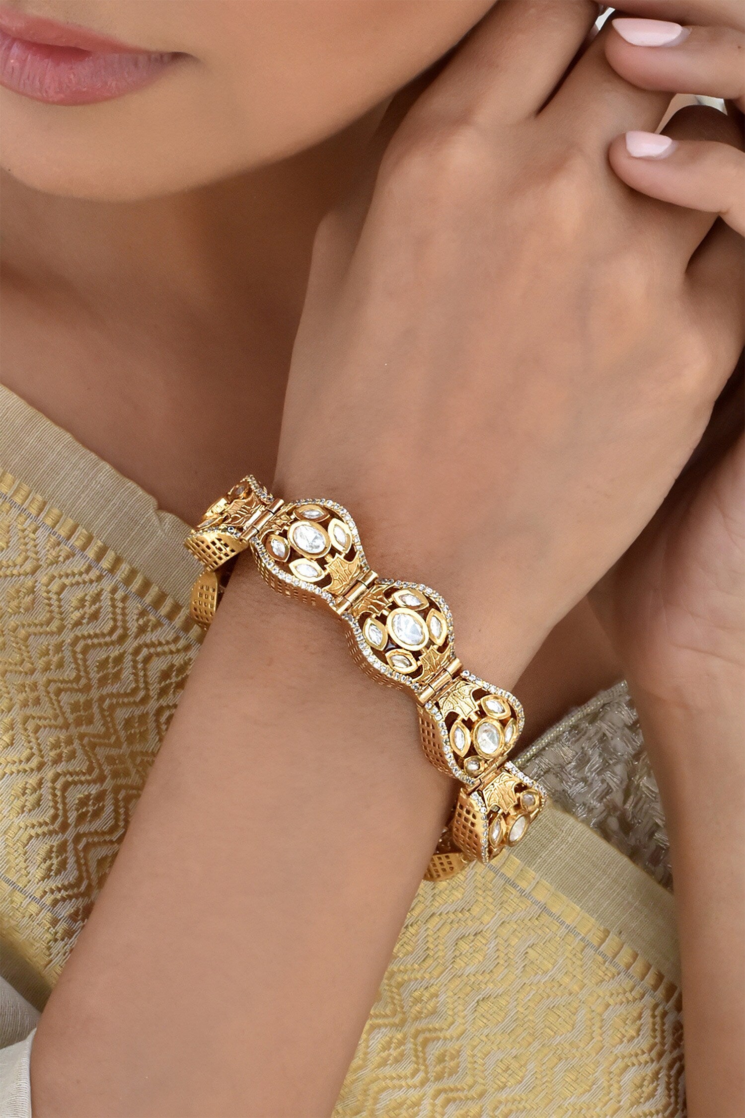 Polki Embellished Bracelet 