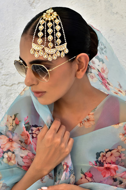 Kundan Embellished Chand Passa 