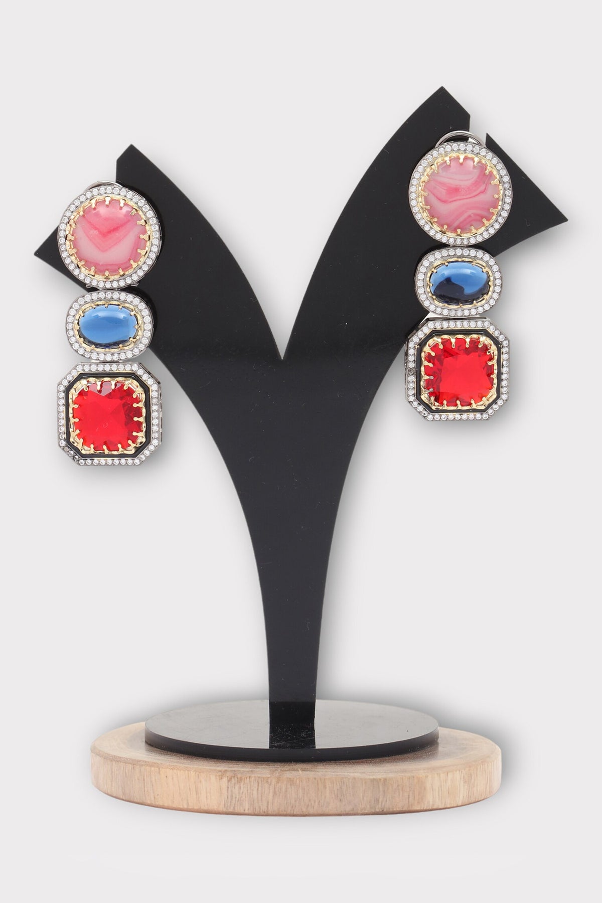 Grace Stone Studded Earrings 