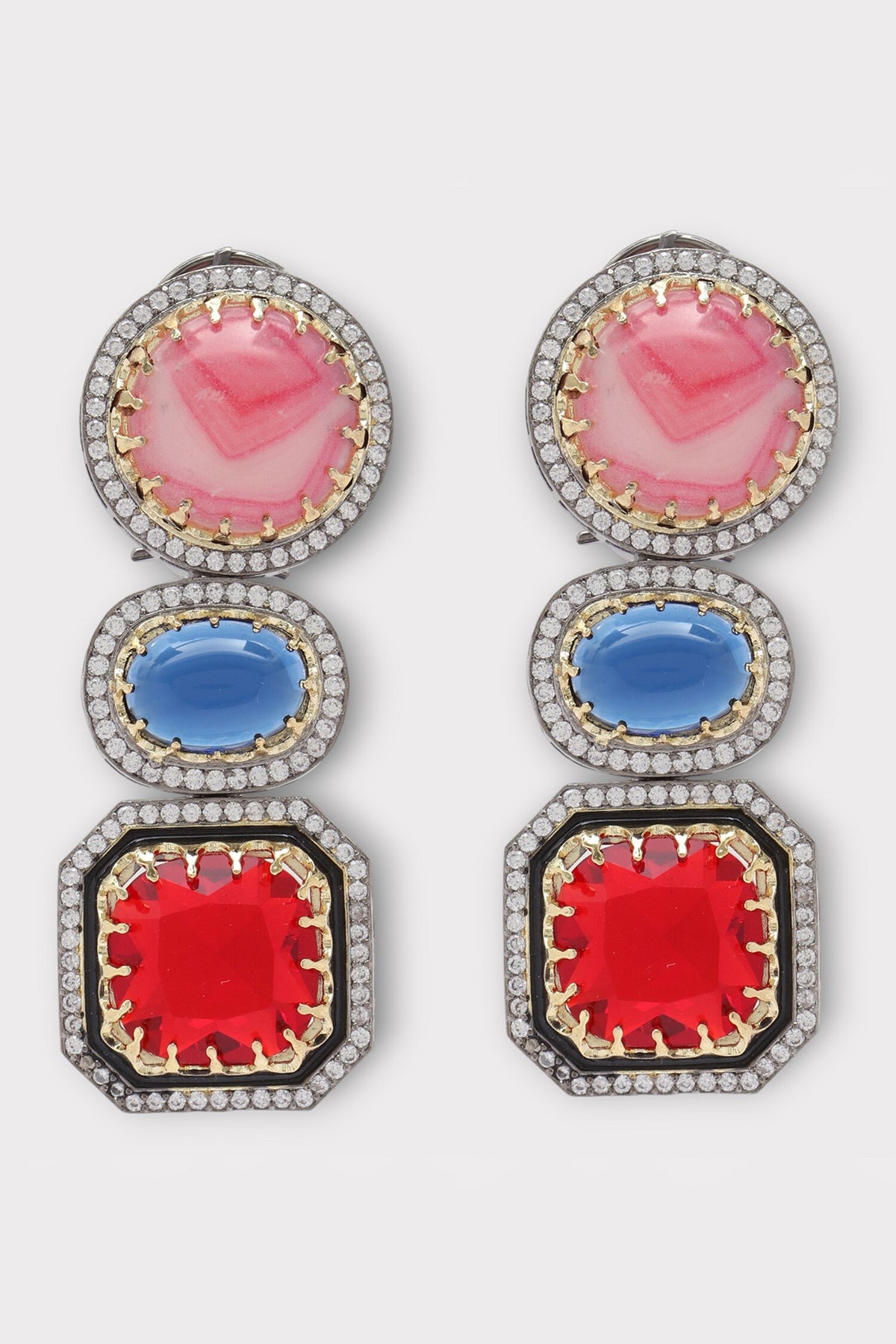 Grace Stone Studded Earrings 