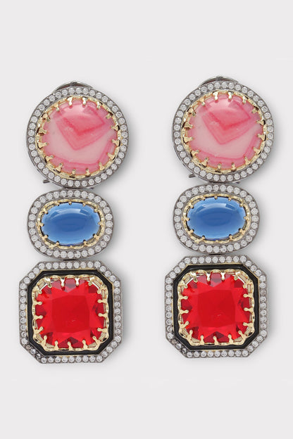 Grace Stone Studded Earrings 