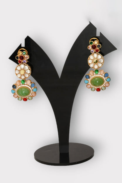 Treasure Floral Studded Earrings 