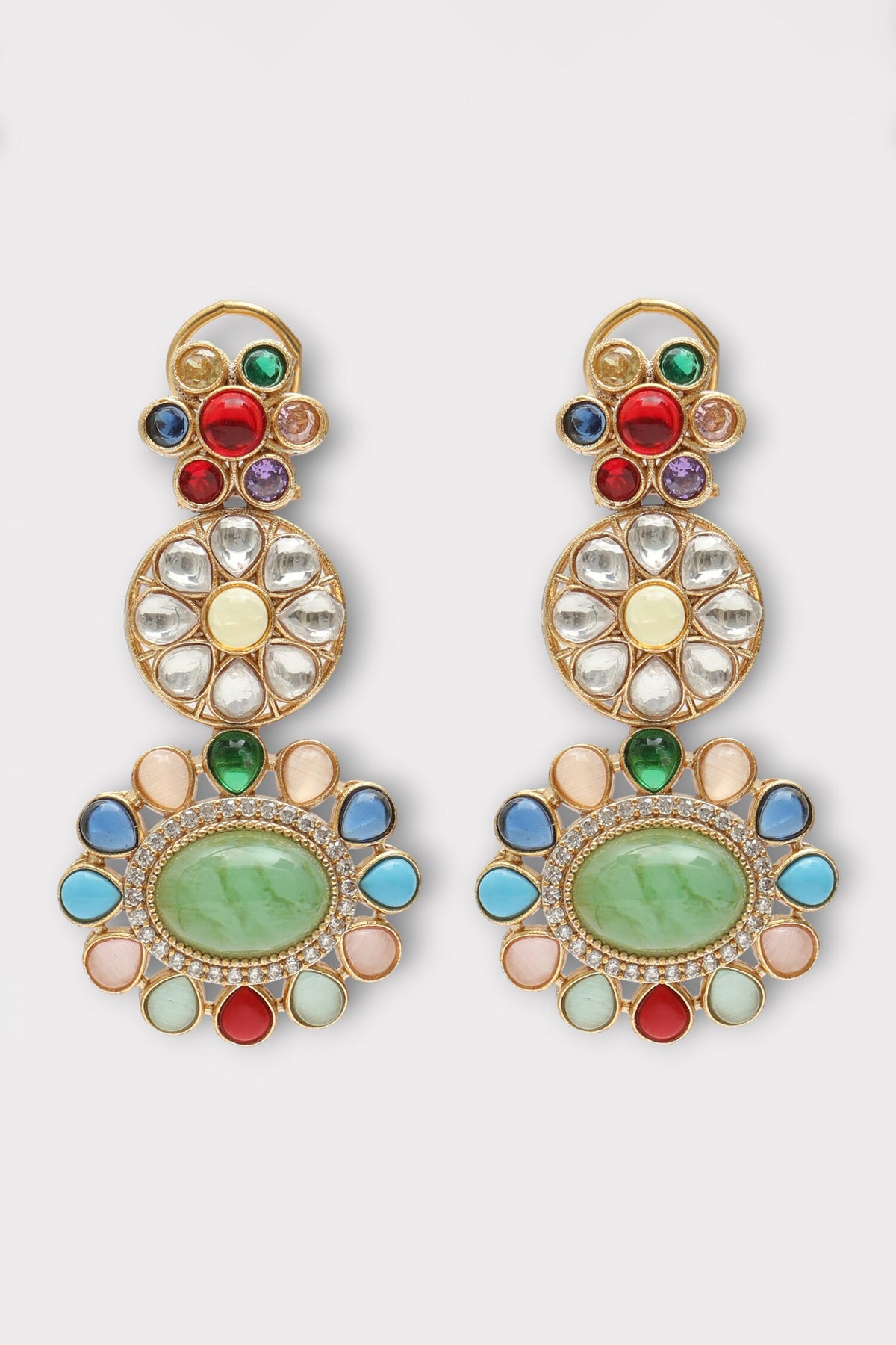 Treasure Floral Studded Earrings 
