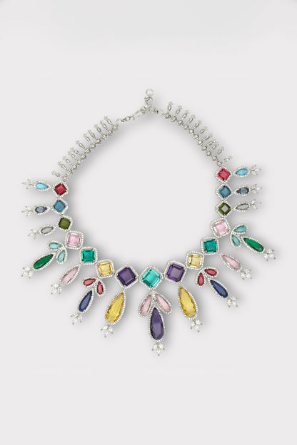 Admiration Stone Studded Drop Necklace Set 