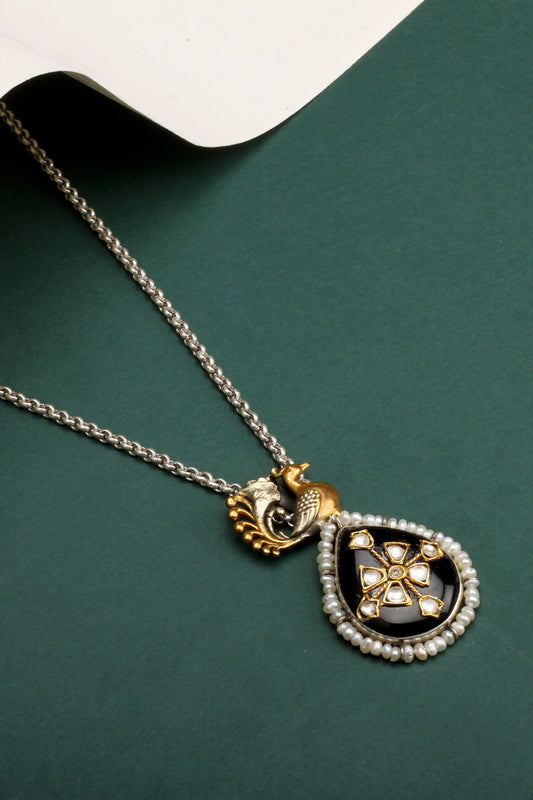 Zara Bloom Pendant Chain Necklace 