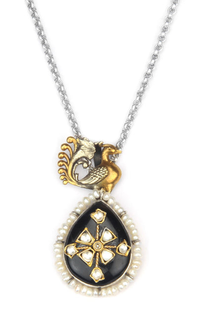 Zara Bloom Pendant Chain Necklace 