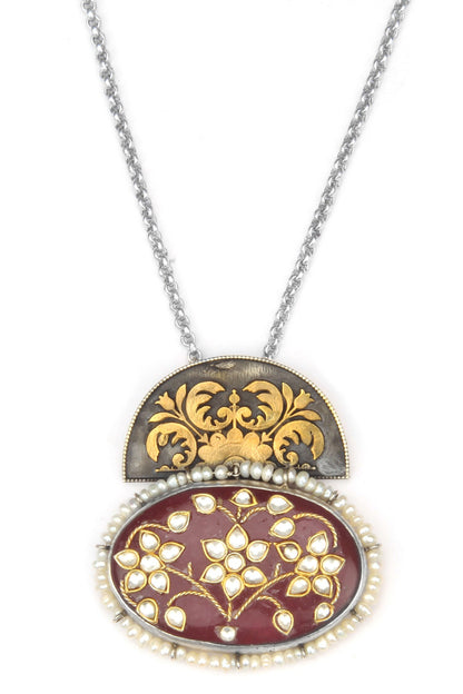 Tia Blossom Pendant Chain Necklace 
