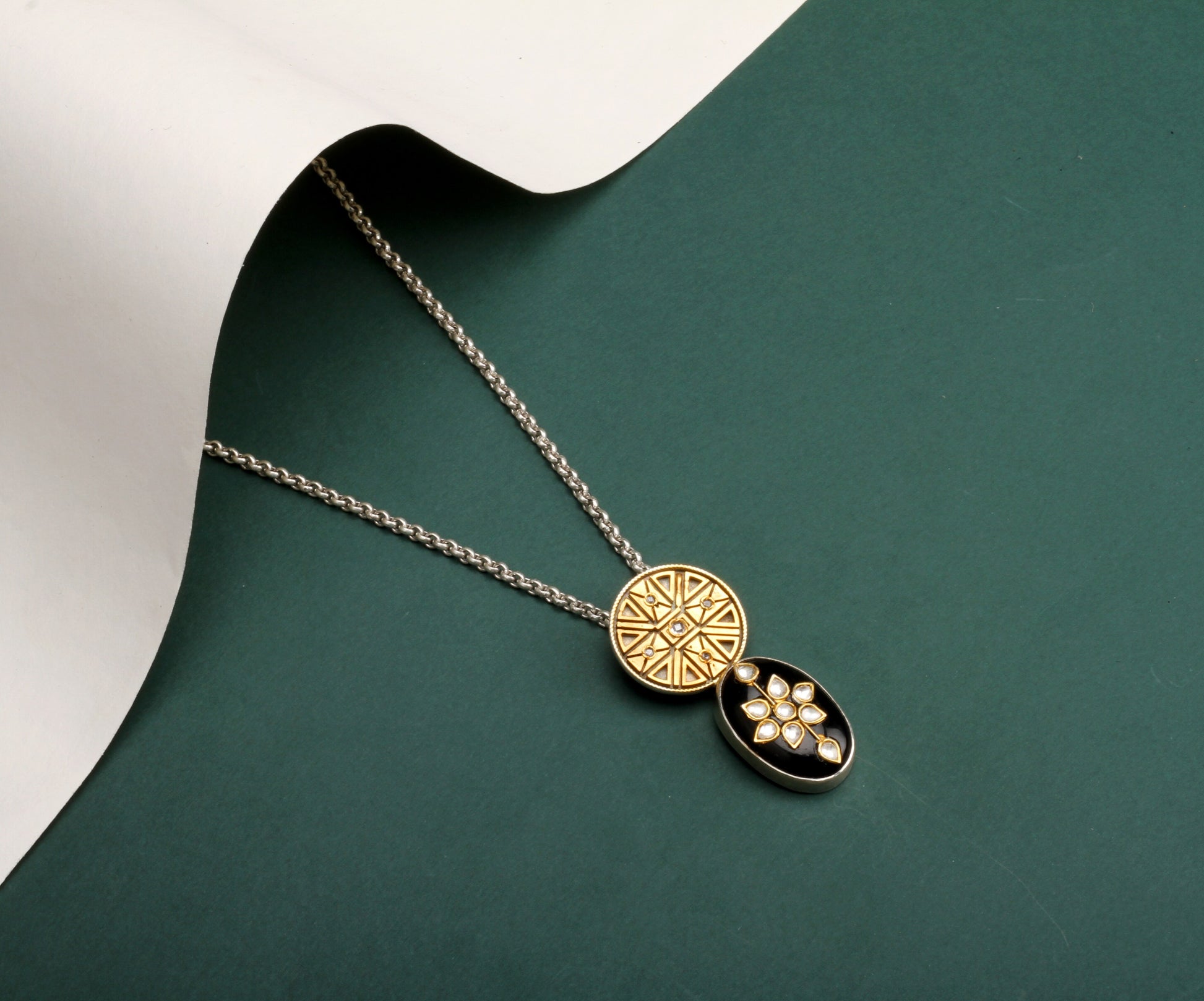 Adela Fleur Pendant Chain Necklace 