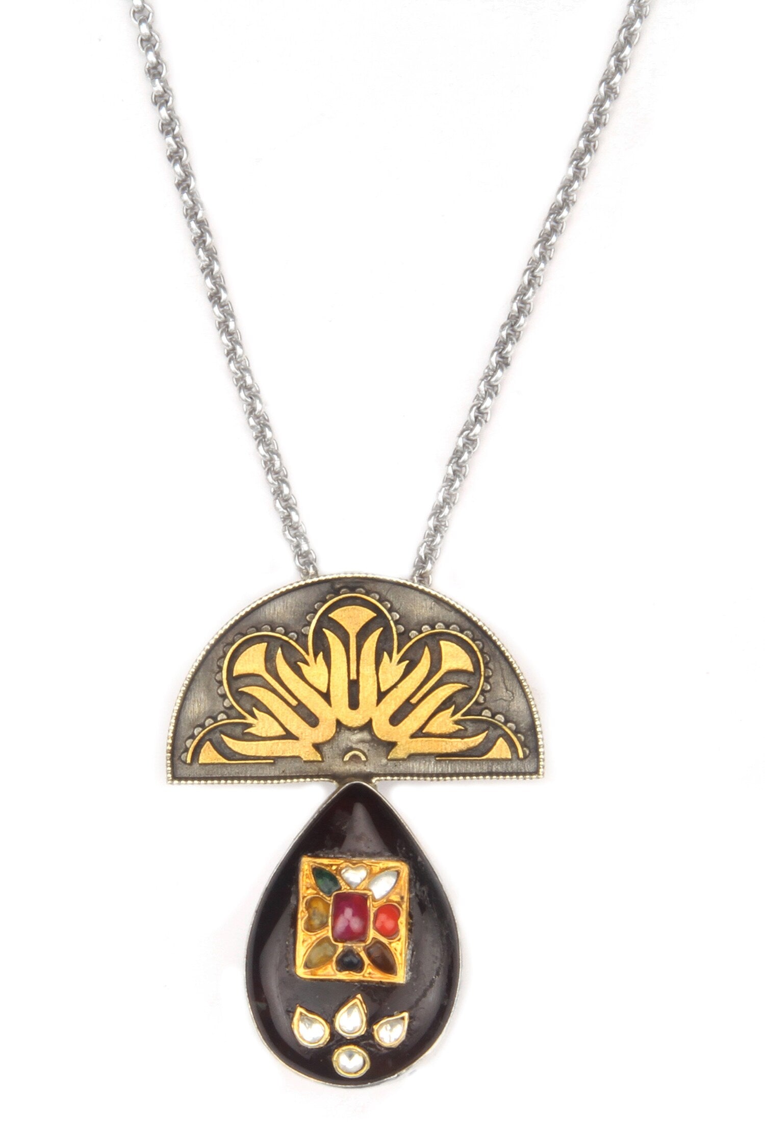 Tuba Tulip Bloom Pendant Chain Necklace 