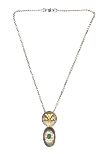 Ameya Camel Motif Carved Pendant Necklace 