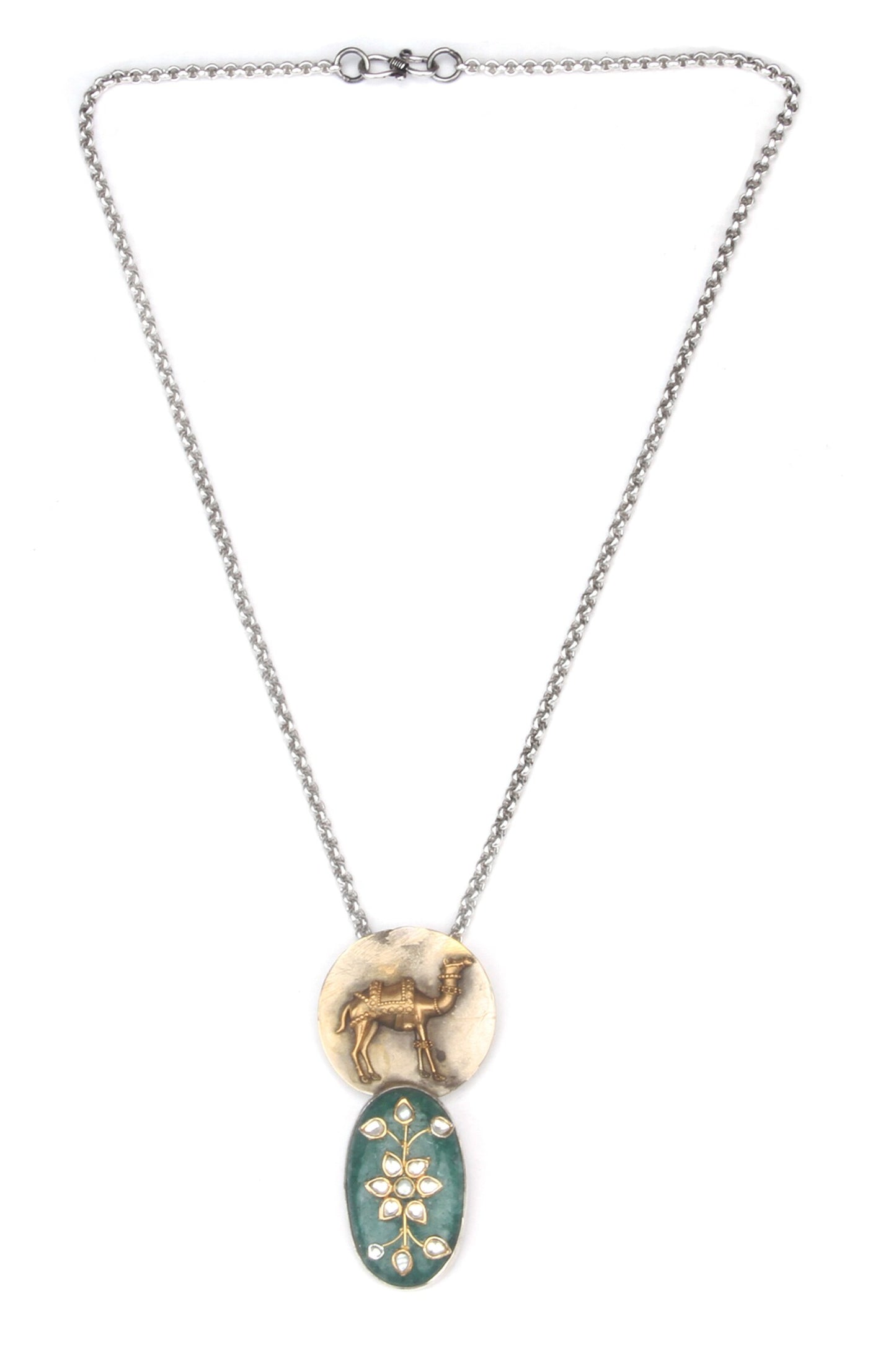 Anisa Carved Pendant Necklace 