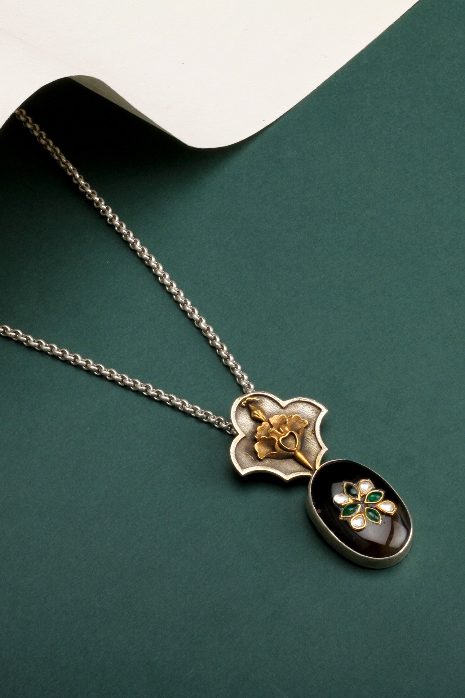 Anoosheh Carved Pendant Necklace 