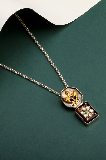 Bassima Carved Pendant Necklace 