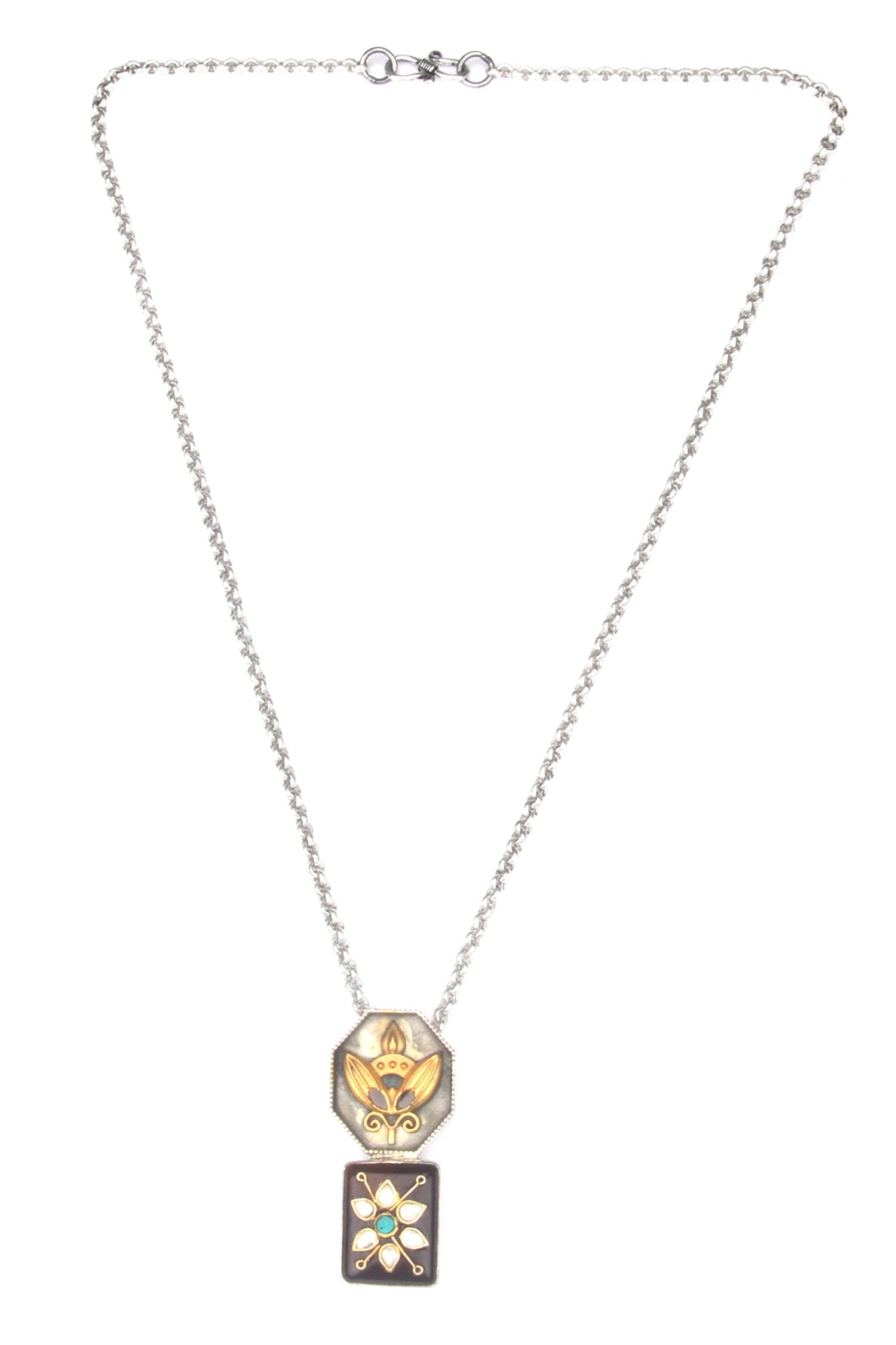Bassima Carved Pendant Necklace 