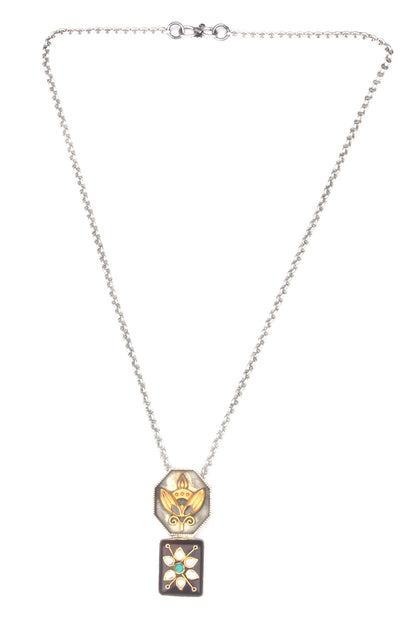 Bassima Carved Pendant Necklace 