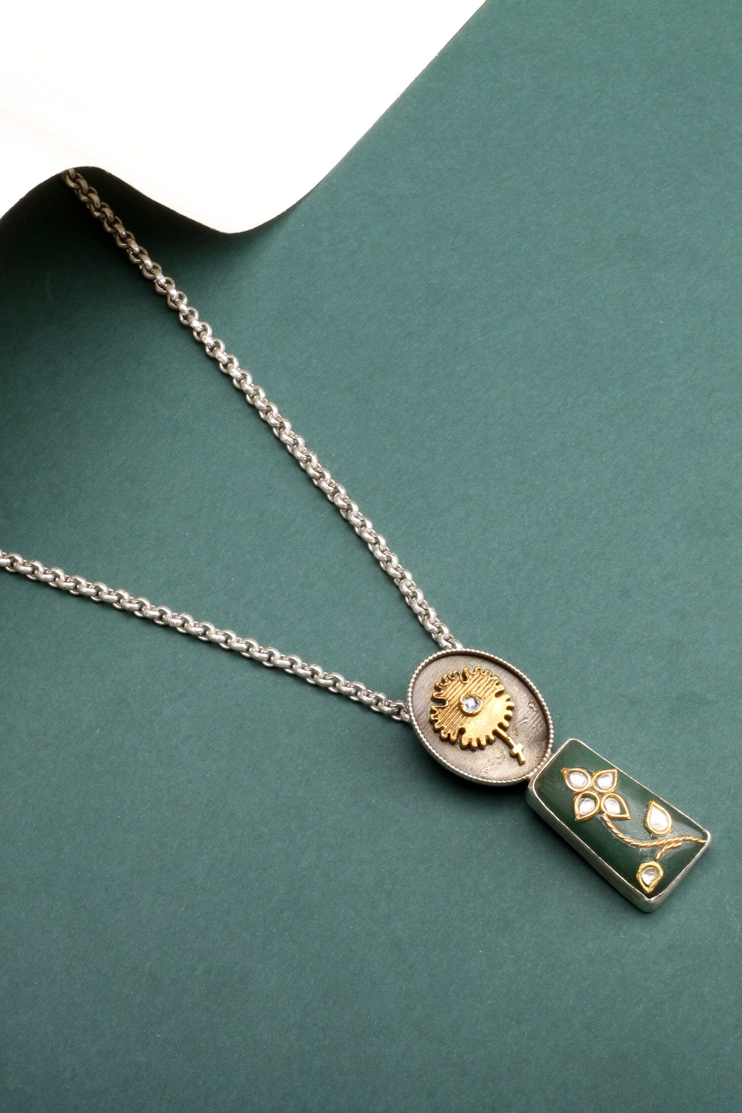 Sofi Carved Pendant Necklace 