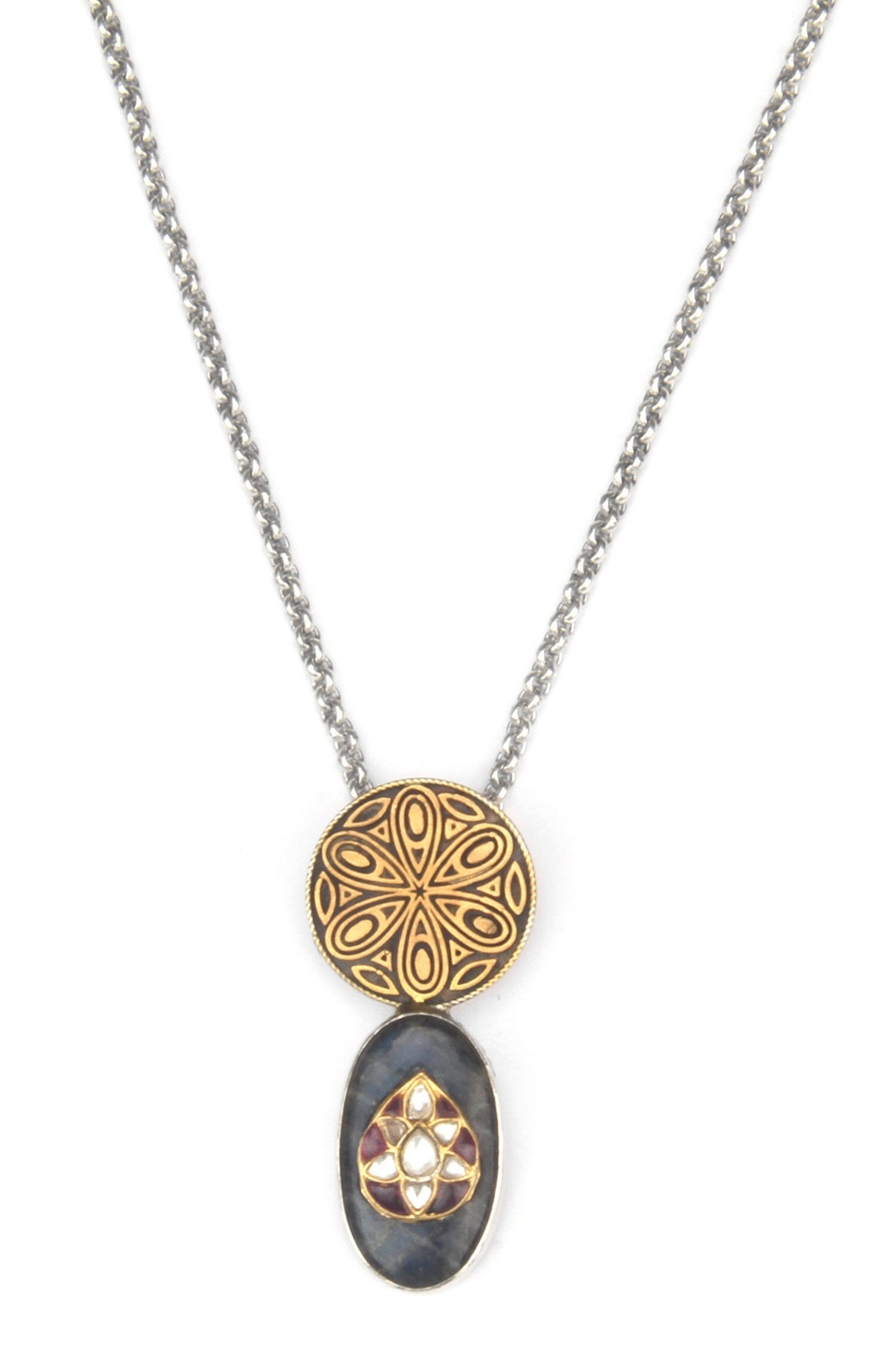 Bitli Carved Pendant Necklace 