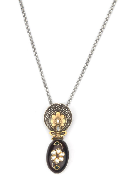 Brenda Carved Pendant Necklace 