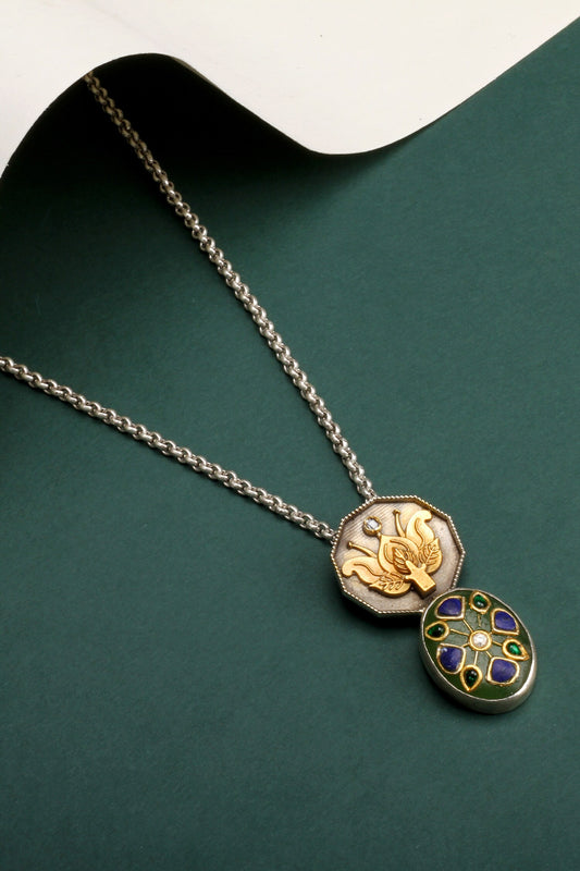 Carla Carved Pendant Necklace 