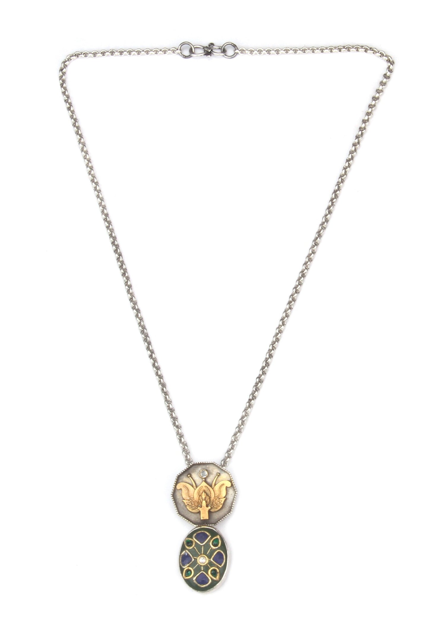 Carla Carved Pendant Necklace 