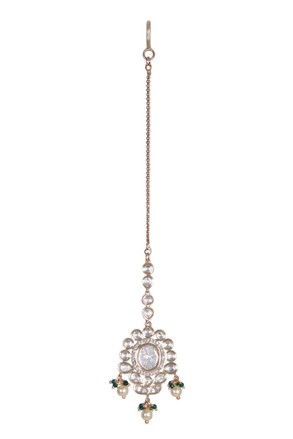 Kundan Embellished Necklace Set 