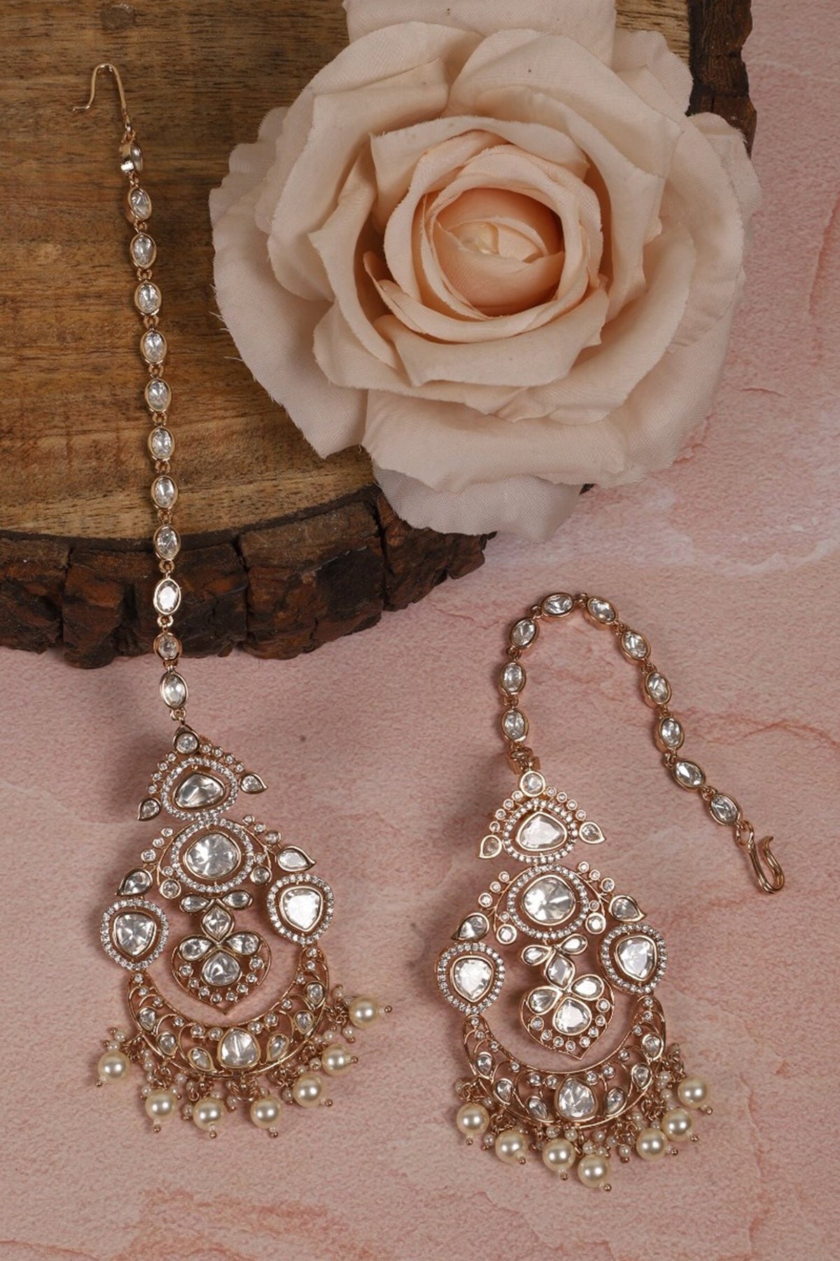 Embellished Chand Earrings 