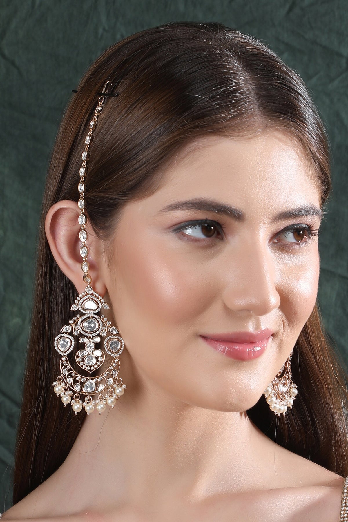 Embellished Chand Earrings 