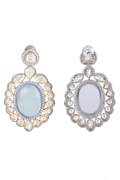 Rhodium Plated Embellished Necklace Set 