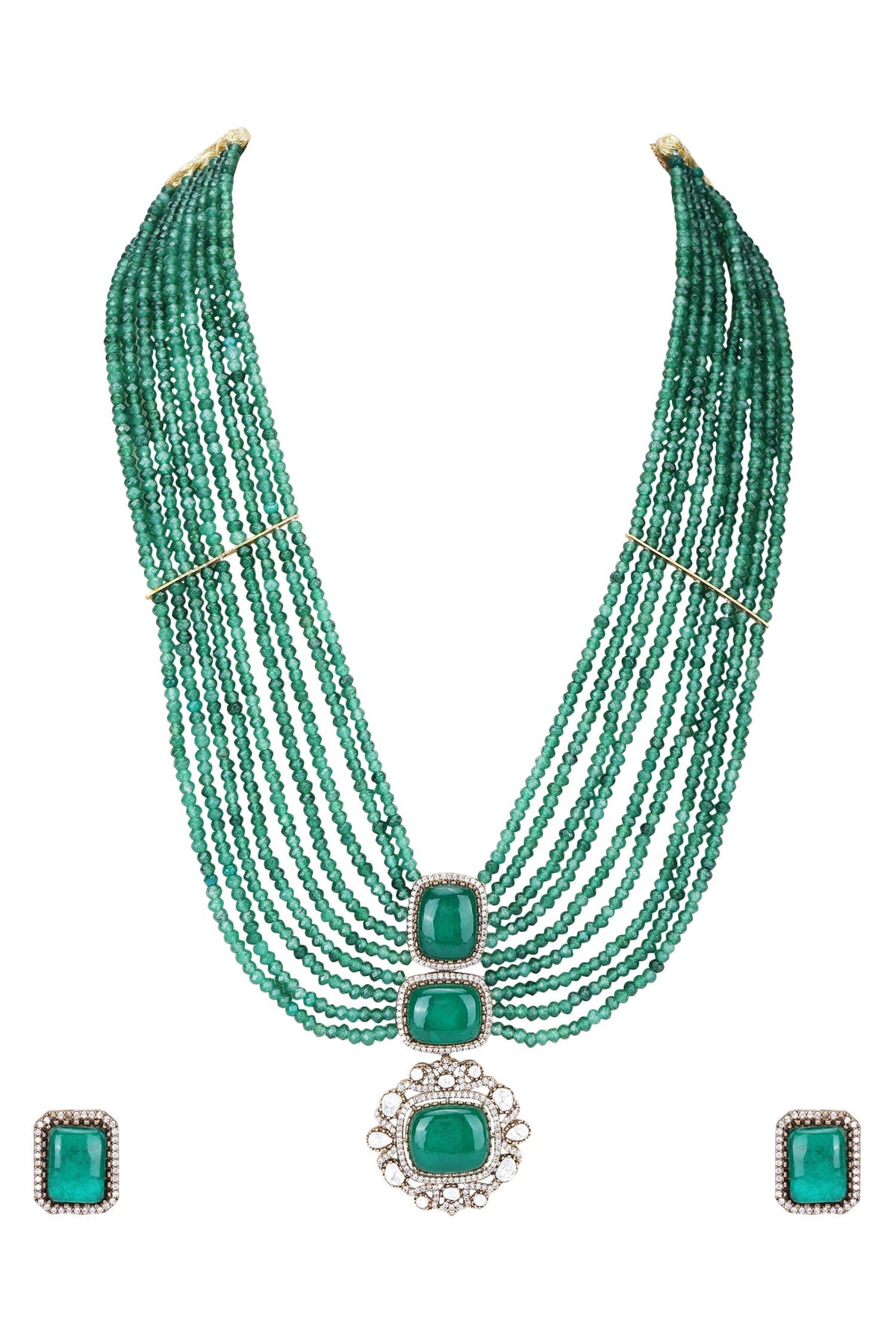 Multi Layered Pendant Necklace Set 
