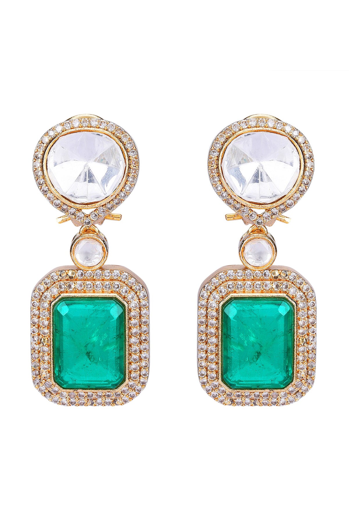 Double Layered Kundan Necklace Set 