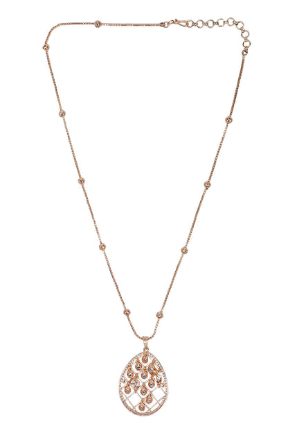 Jaali Drop Pendant Necklace Set 