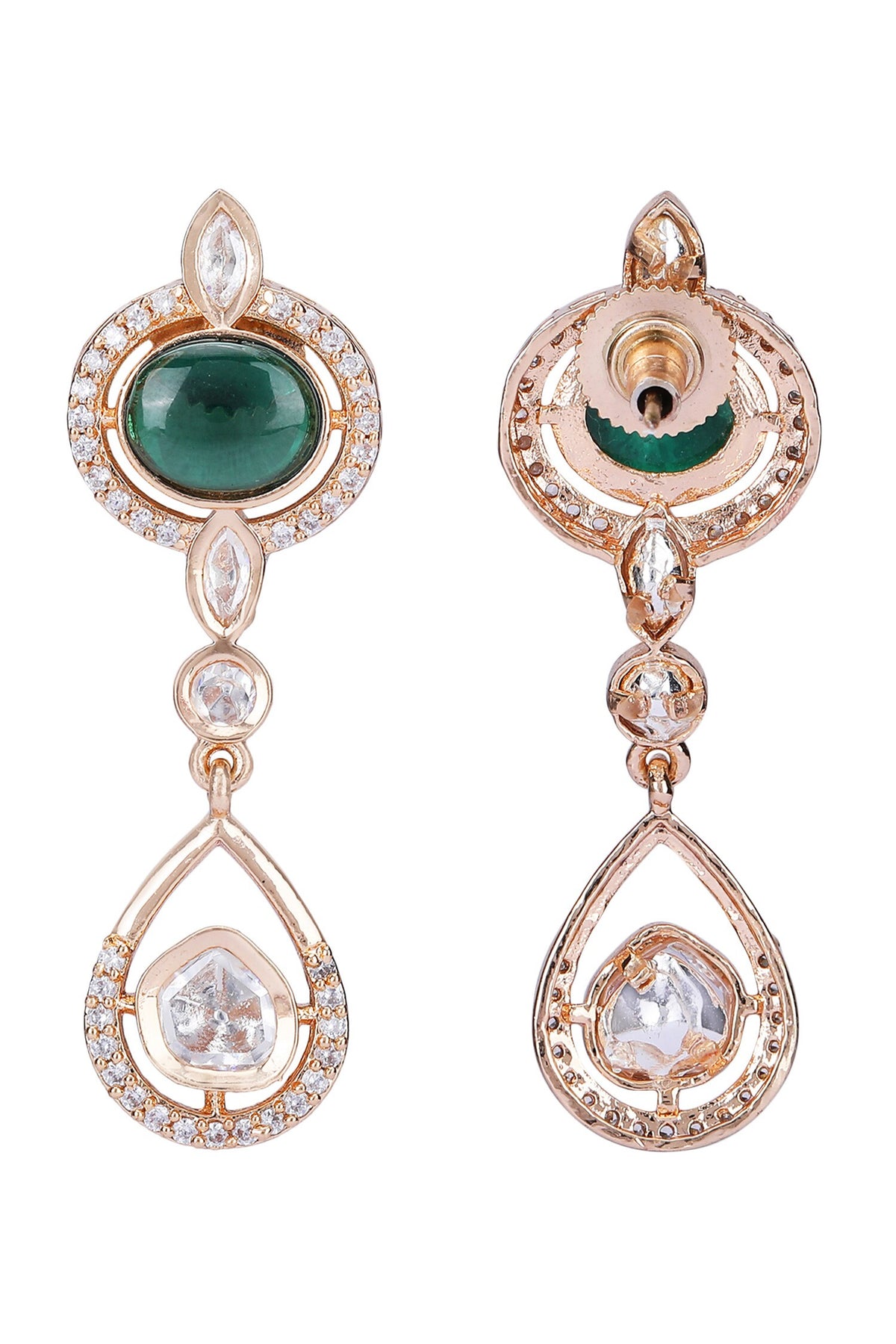 American Diamond Zircon Studded Necklace Set 