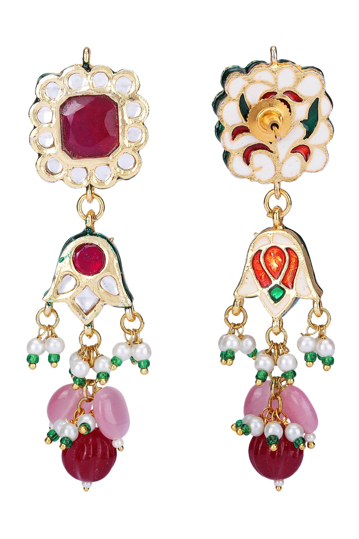 Navratna Stone Embellished Necklace Set 