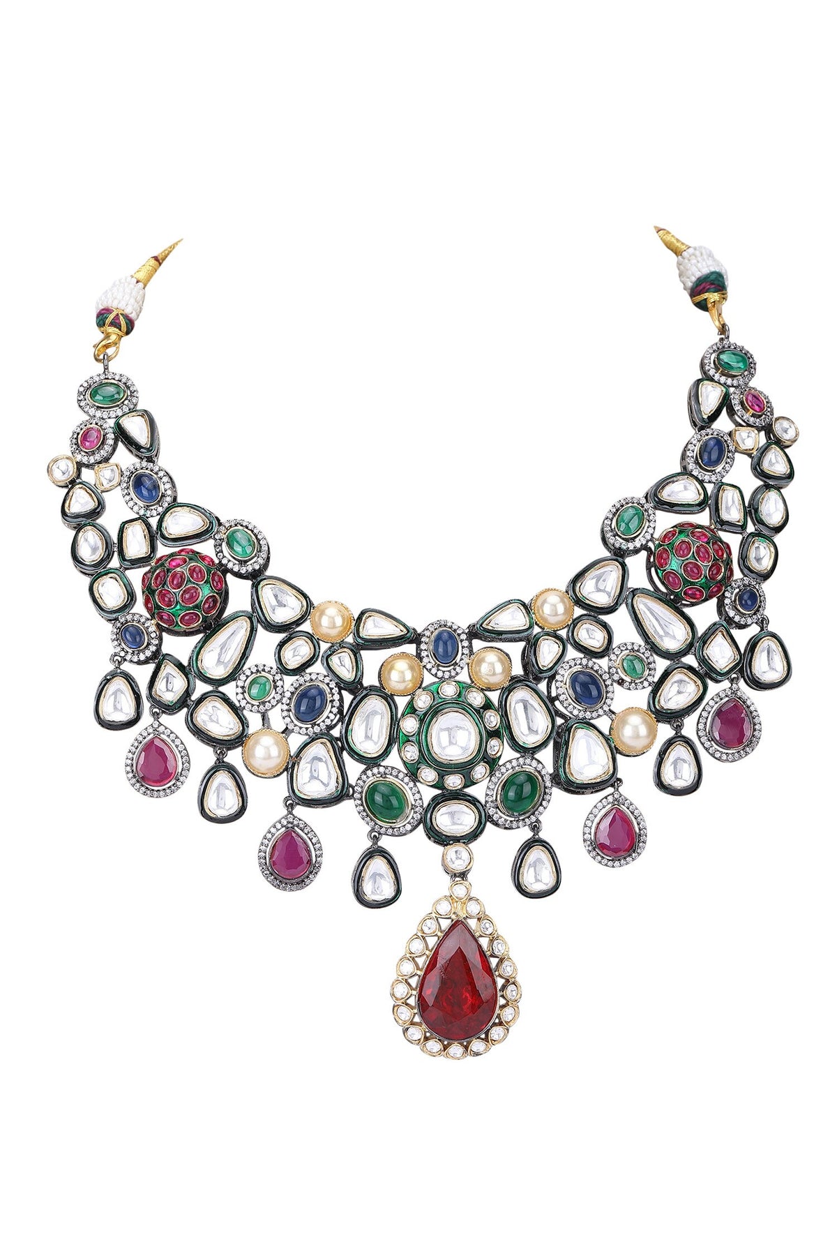 American Diamond Embellished Necklace Set 