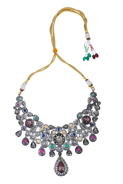 American Diamond Embellished Necklace Set 