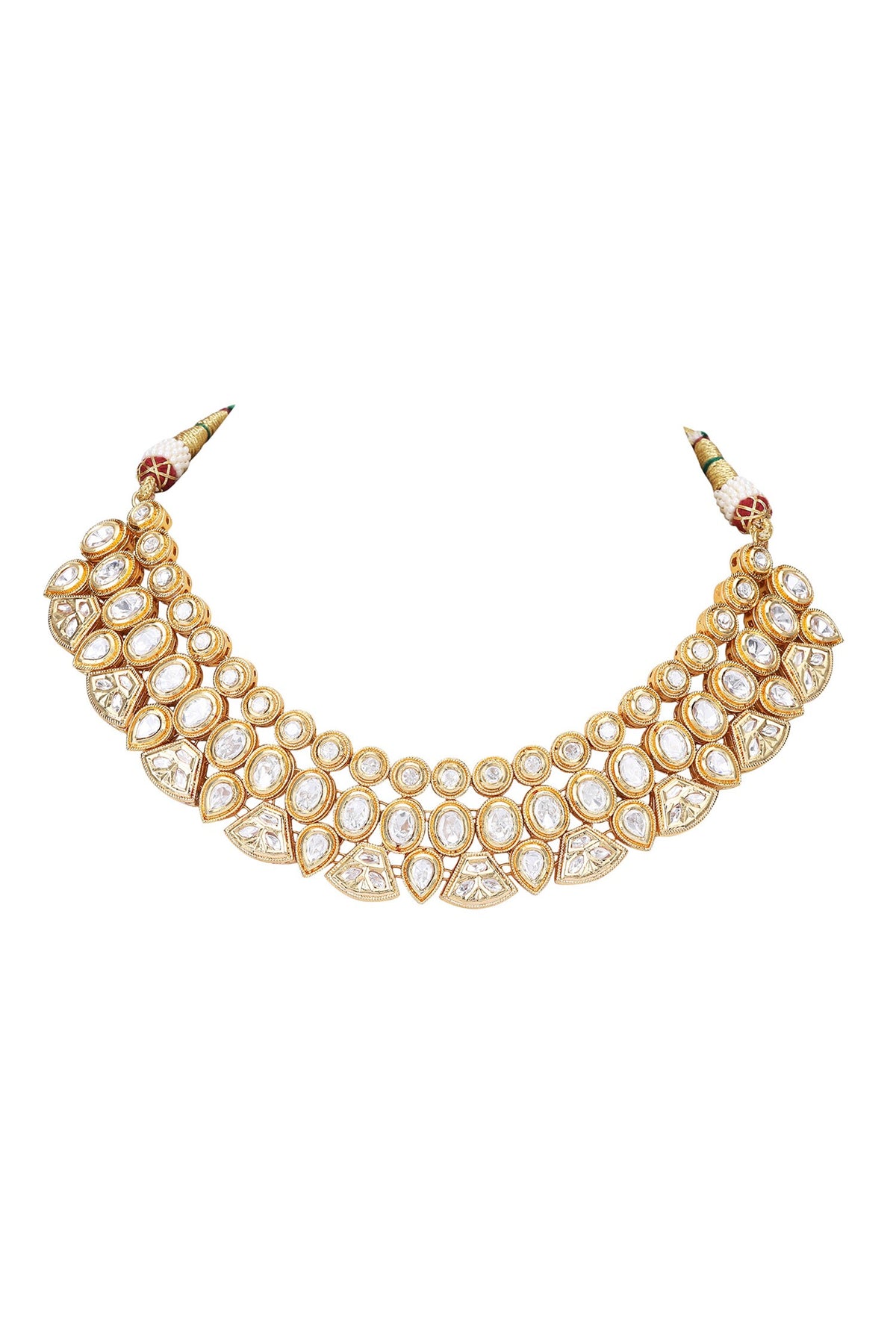 Kundan Studded Choker & Earrings Set 