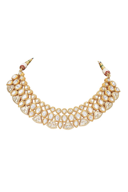 Kundan Studded Choker & Earrings Set 