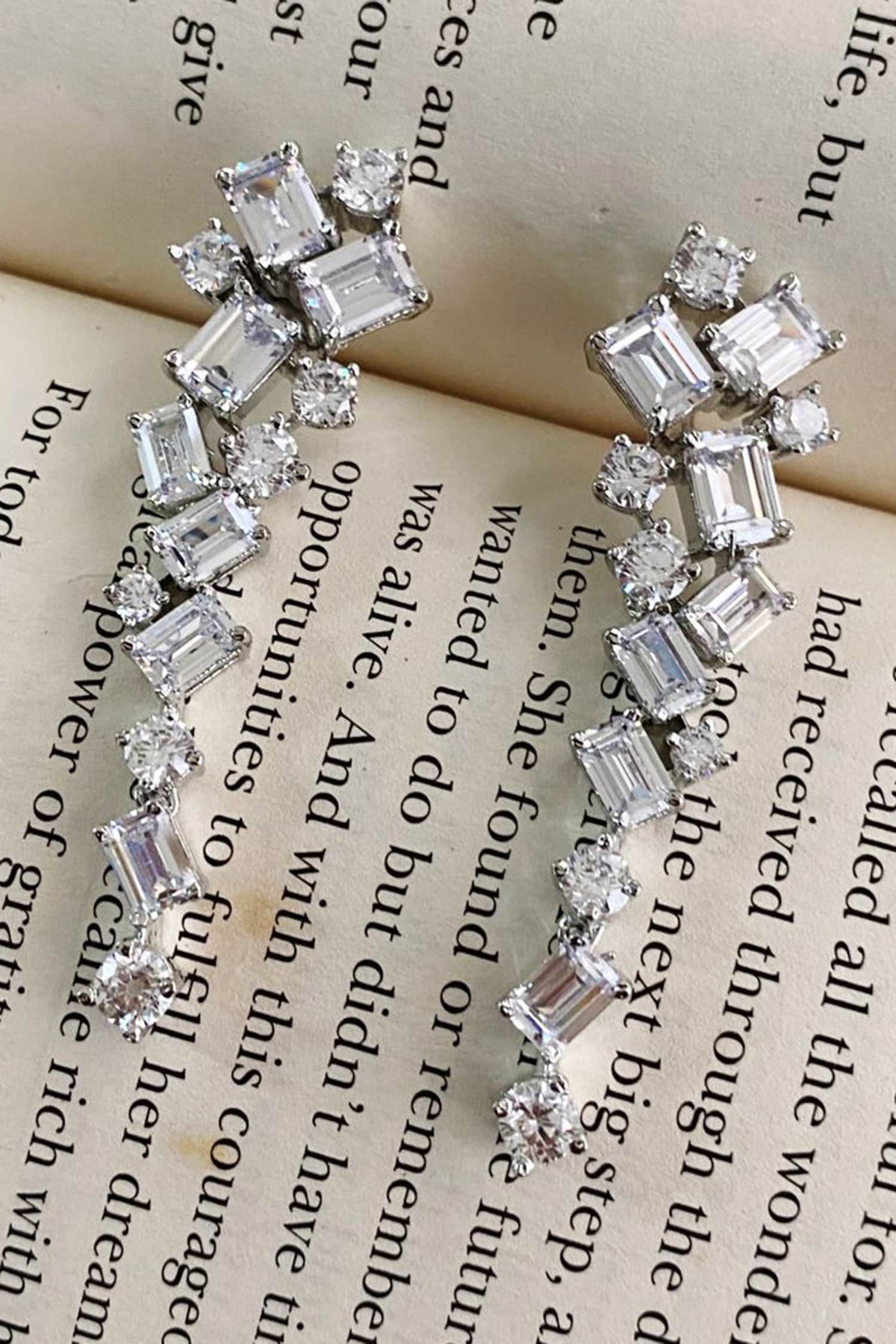 Swarovski Embellished Cluster Necklace Set 