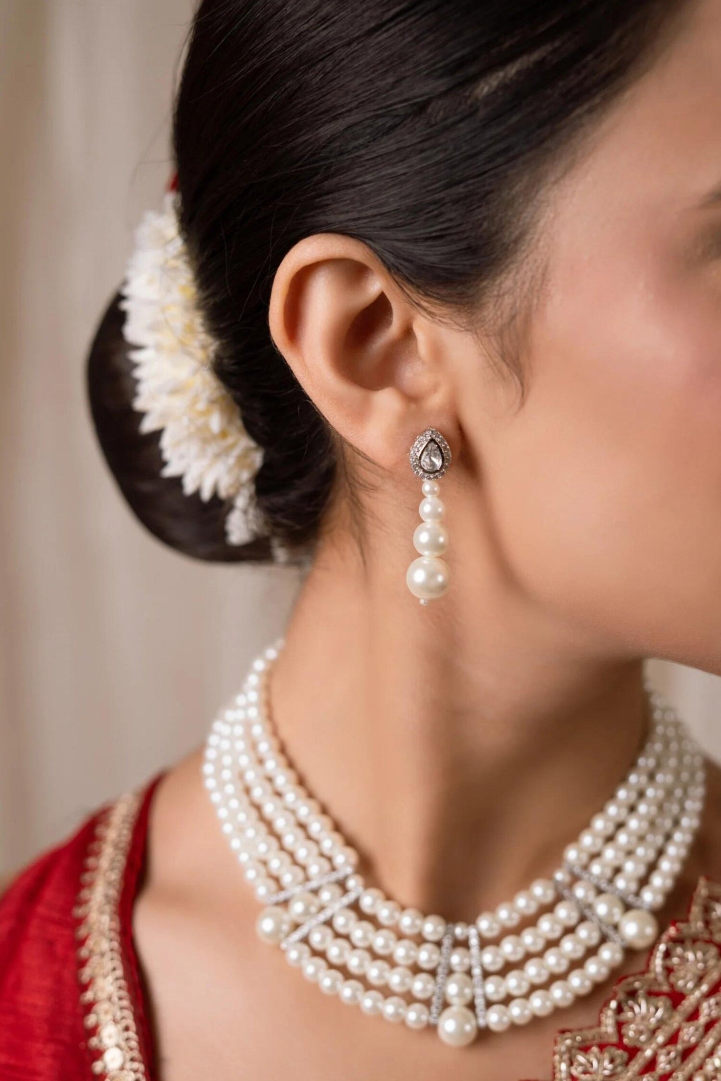 Sumati Pearl Embellished Choker Set 