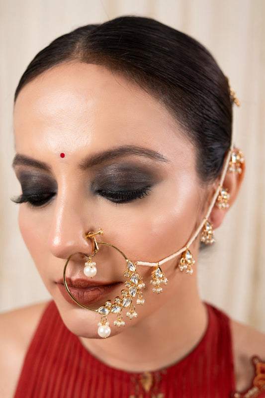 Twisha Cutwork Nose Pin 