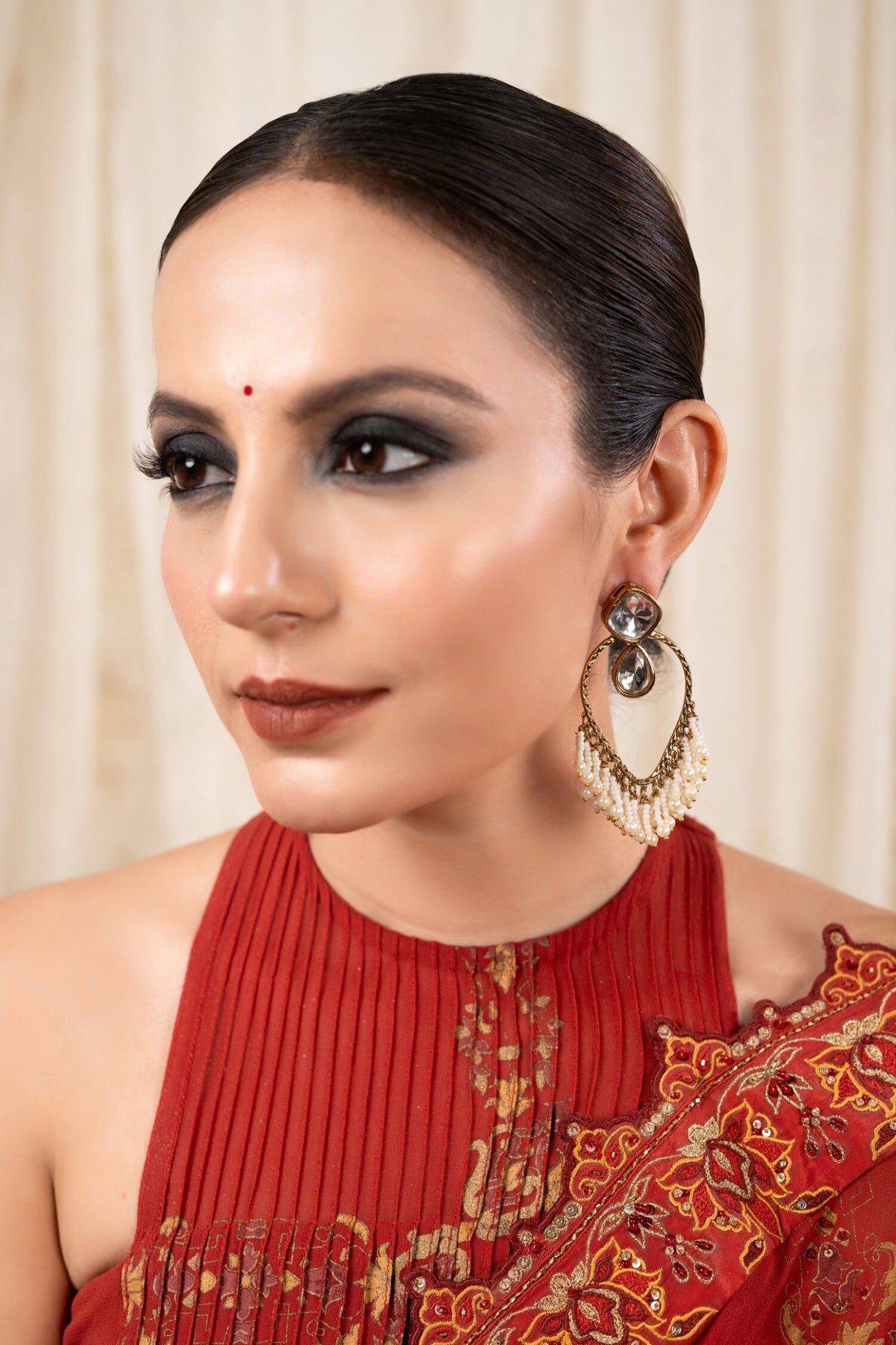 Ujwala Kundan Embellished Earrings 