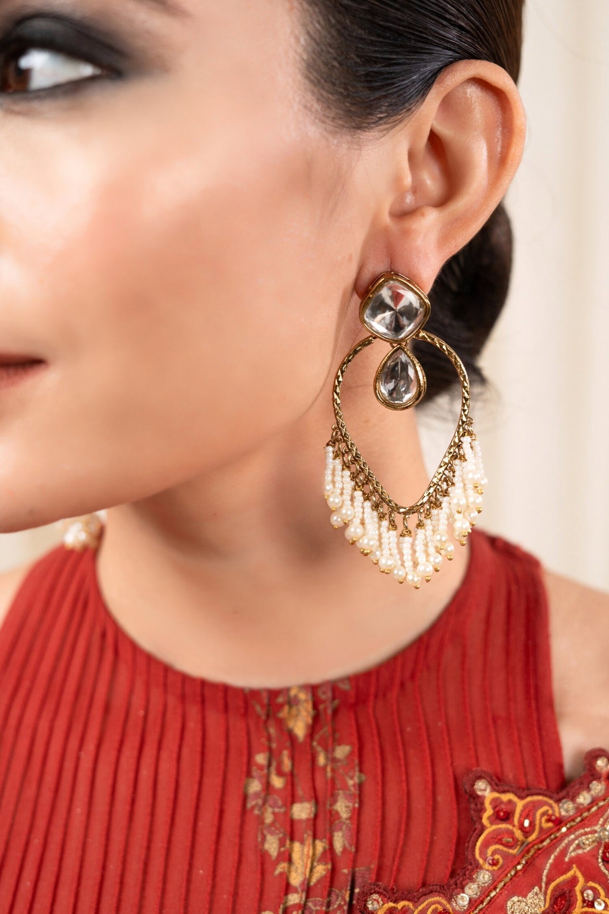 Ujwala Kundan Embellished Earrings 