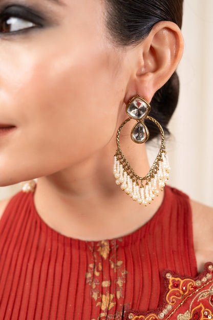 Ujwala Kundan Embellished Earrings 