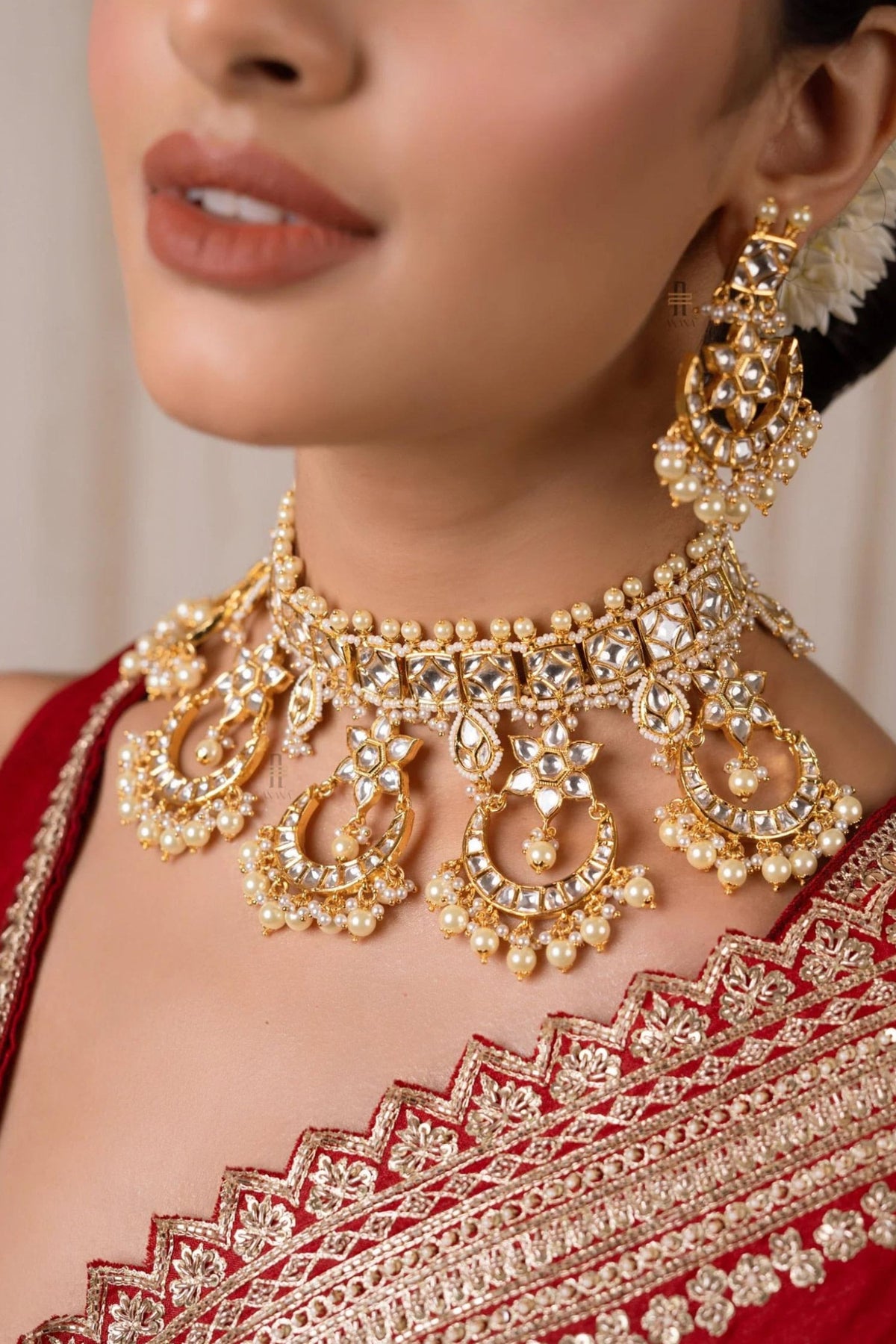 Umika Kundan Embellished Necklace Set 