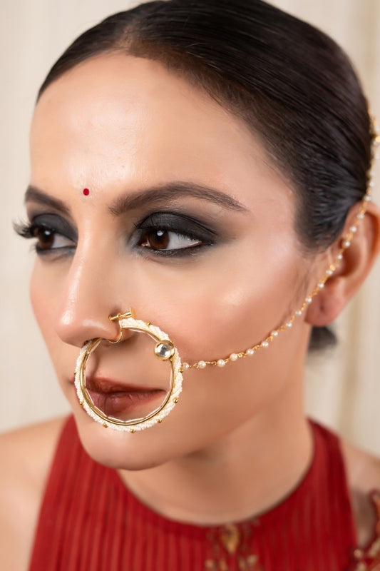Nehal Bead Embellished Nosepin 